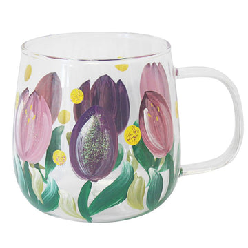 Lynsey Johnstone Hand Painted Tulips 480ml Coffee Mug