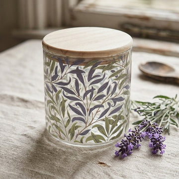 Small William Morris Willowbough Glass Canister