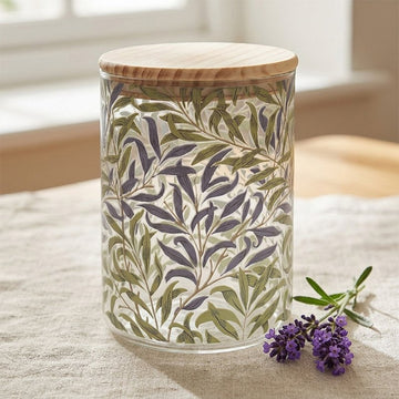 Medium William Morris Willowbough Glass Canister