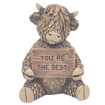 Figurine Ornament Resin Highland Cow The Best Collection