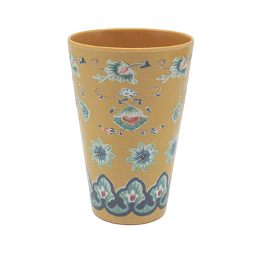2Pcs 350ml Yellow Tuscany Bohemian Mediterranean Melamine Beaker