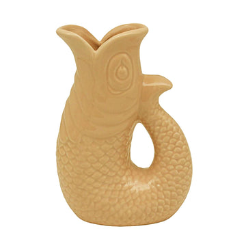 Sand 20cm Ceramic Fish Jug Vase