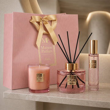 Coco Reed Diffuser Scented Candle & Spray Home Fragrance Gift Set