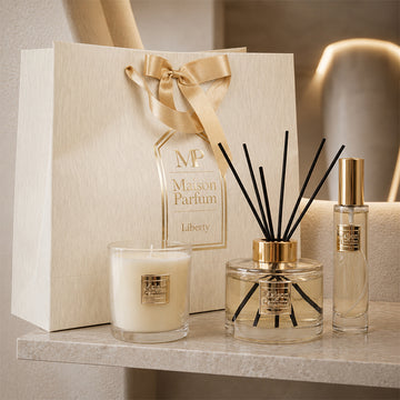 Liberty Reed Diffuser Scented Candle & Spray Fragrance Gift Set