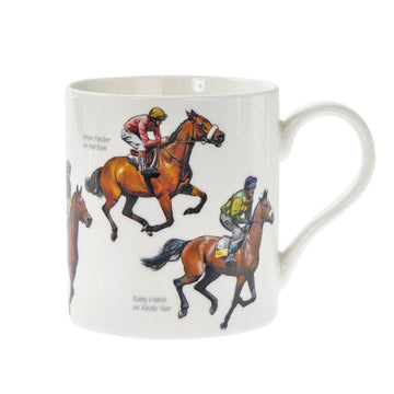 5Pcs Winning Post Jockeys 350ml Fine China Mug