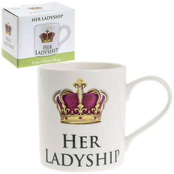 Her Ladyship and Crown Coffee Tea Mug 350ml