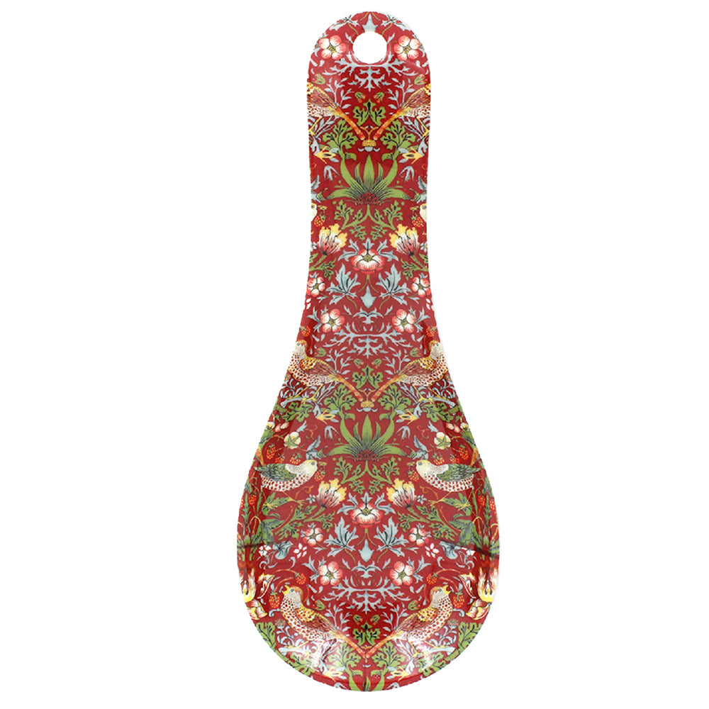 William Morris Red Strawberry Thief Spoon Rest