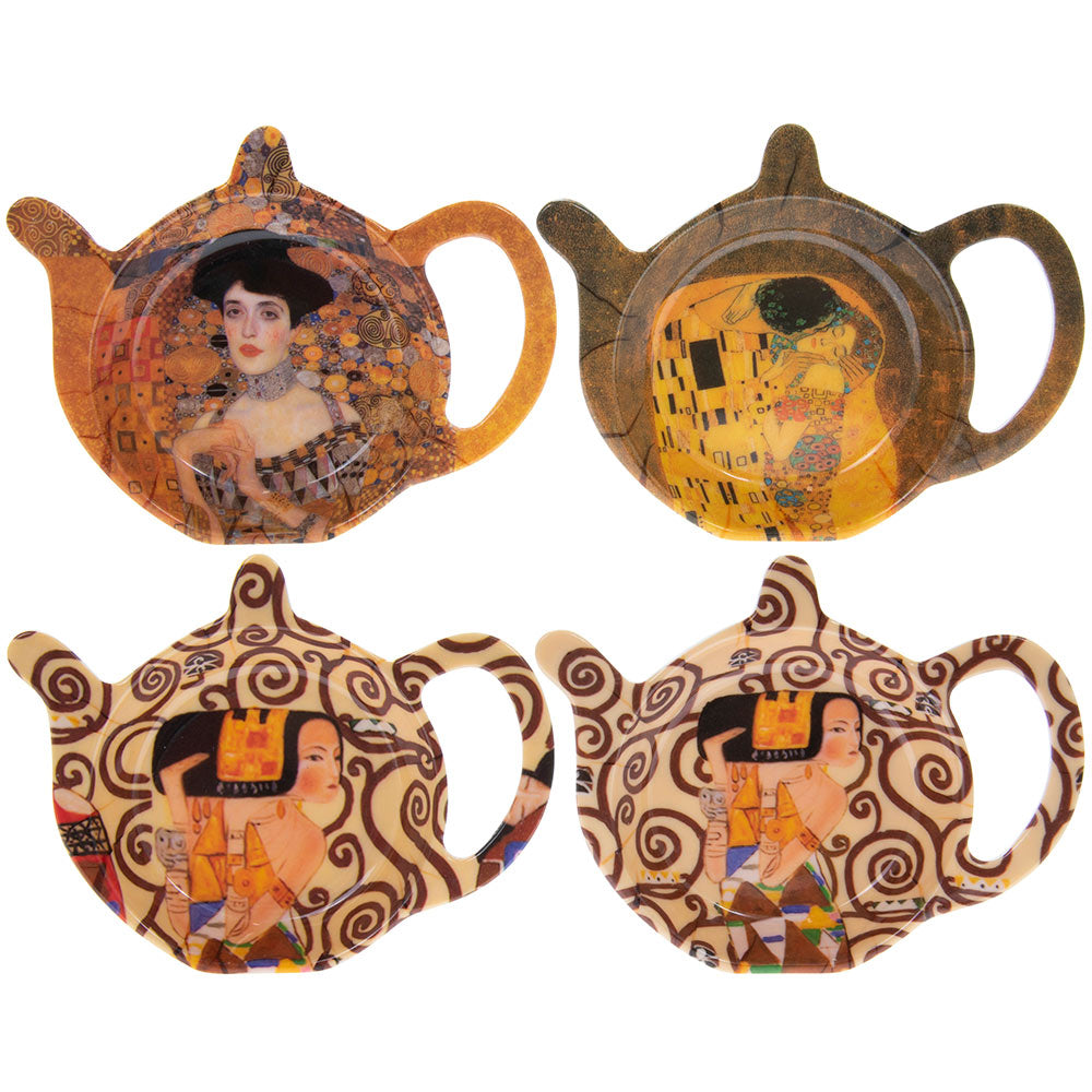 Gustav Klimt Art Themed Melamine Teabag Tidy