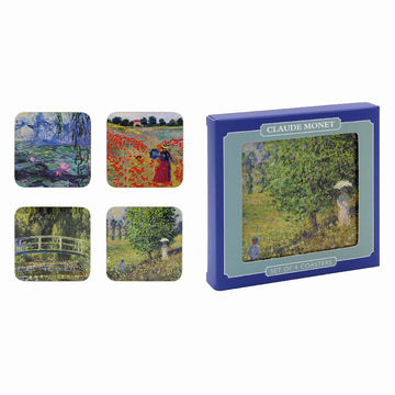 Set of 4 Cork Back Coasters - Claude Monet