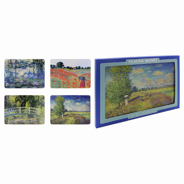 Set of 4 Cork Back Placemats - Claude Monet