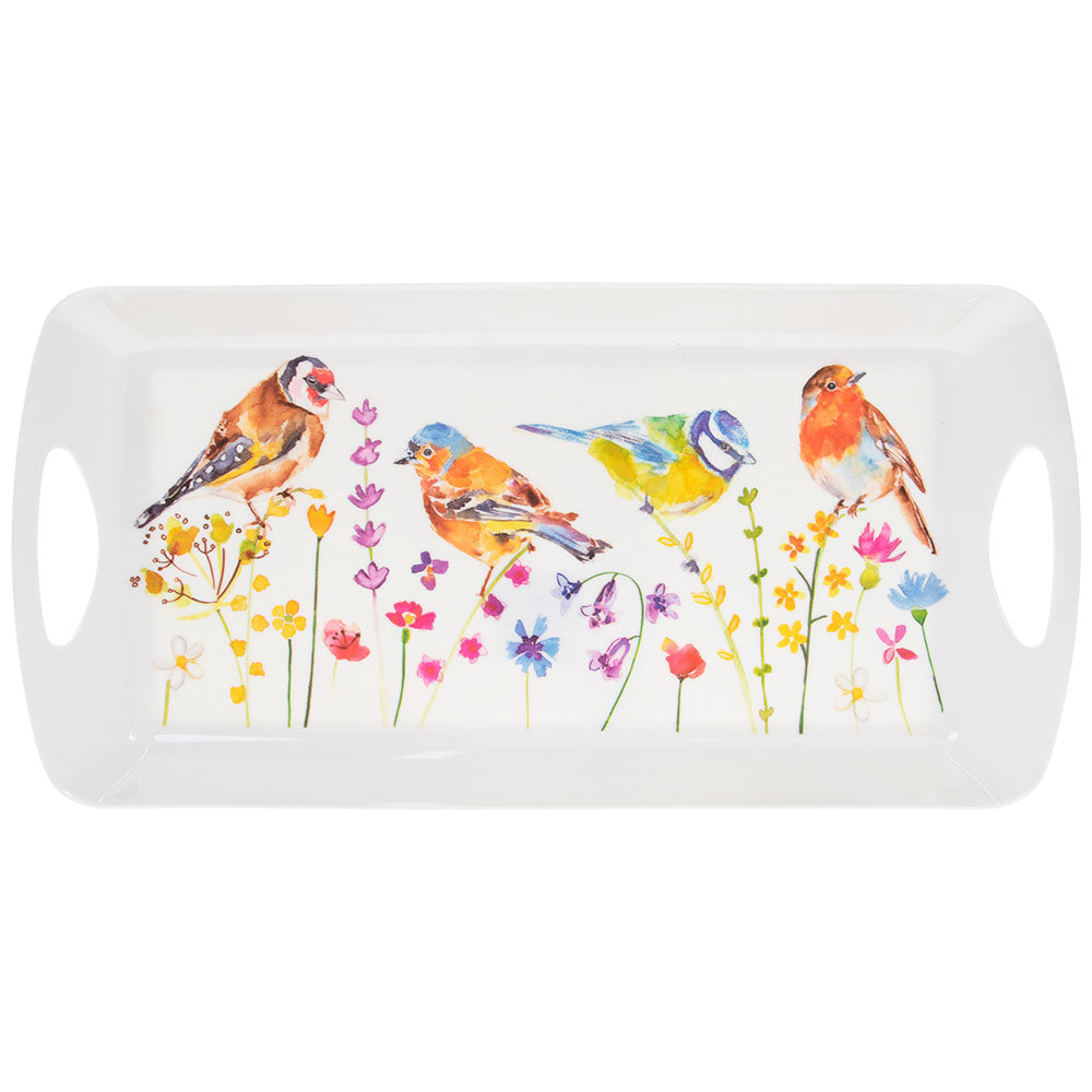 Medium Serving Tray Garden Birds