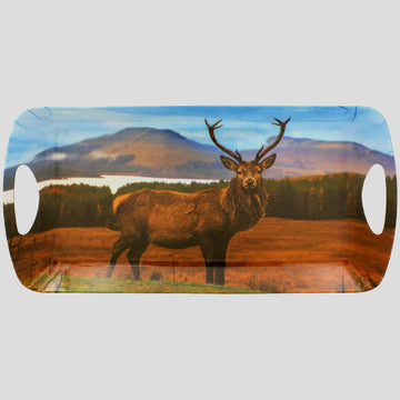 Highlands Stag Medium Melamine Serving Tray