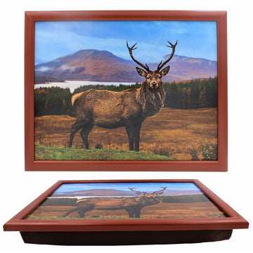Highlands Stag Cushioned Lap tray