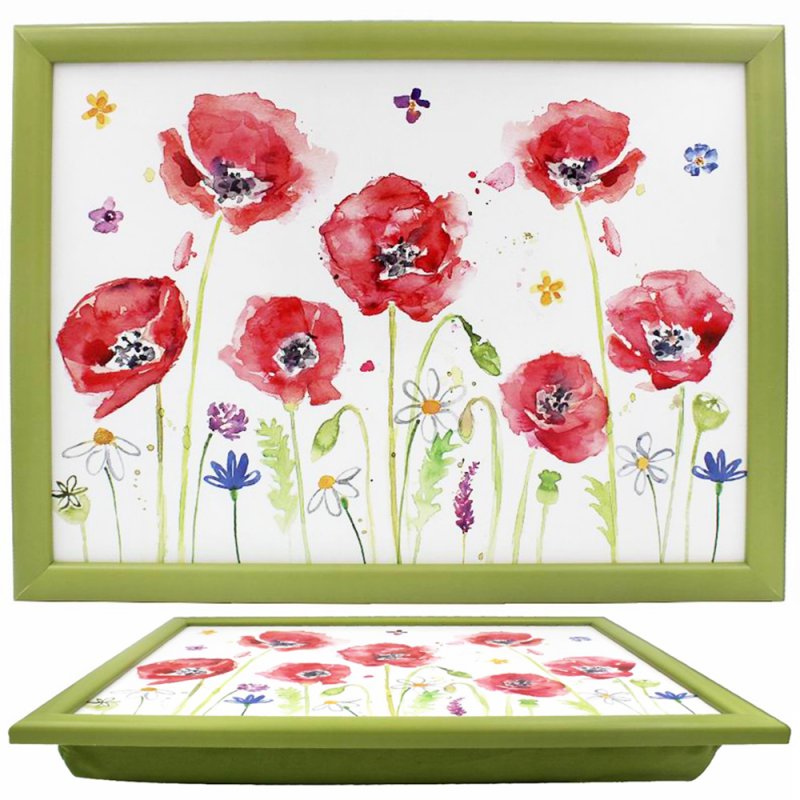 Poppy Field Design Cushioned Laptray