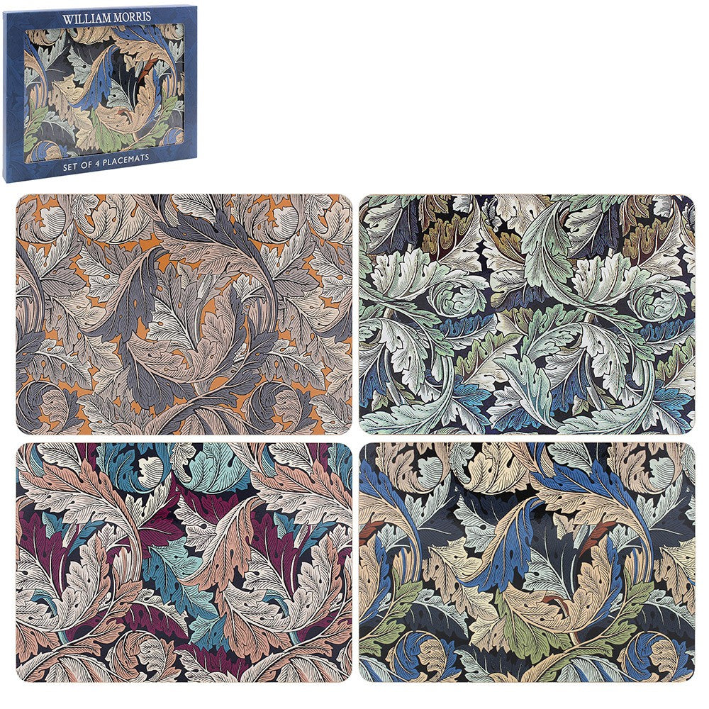 Set of 4 Placemats - William Morris Acanthus