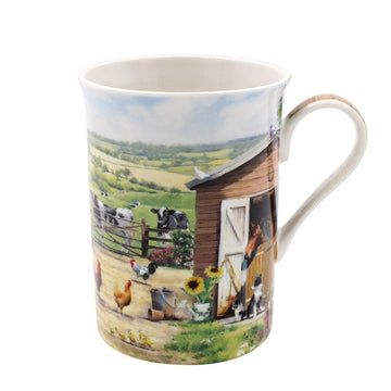 2Pcs Farmhouse Life 275ml Fine China Mug