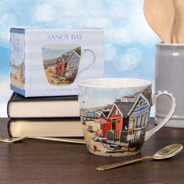 2Pcs 450ml Ceramic Sandy Bay Mug