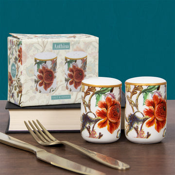 William Morris Anthina Floral Ceramic Salt & Pepper Shaker Set