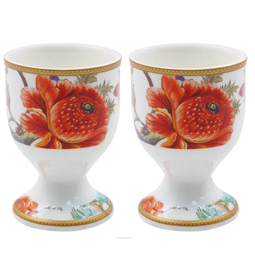 William Morris Anthina Floral Fine China Set of 2 Egg Cups