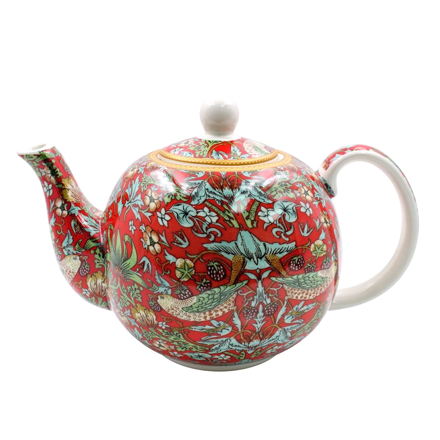 William Morris Strawberry Thief 1.1L Fine China Tea Pot