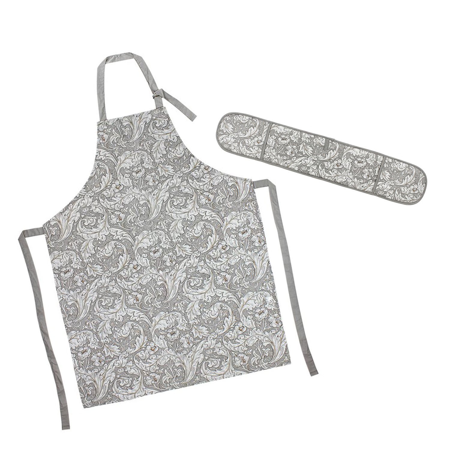 2-pc William Morris Bachelors Button Double Oven Glove & Apron Set