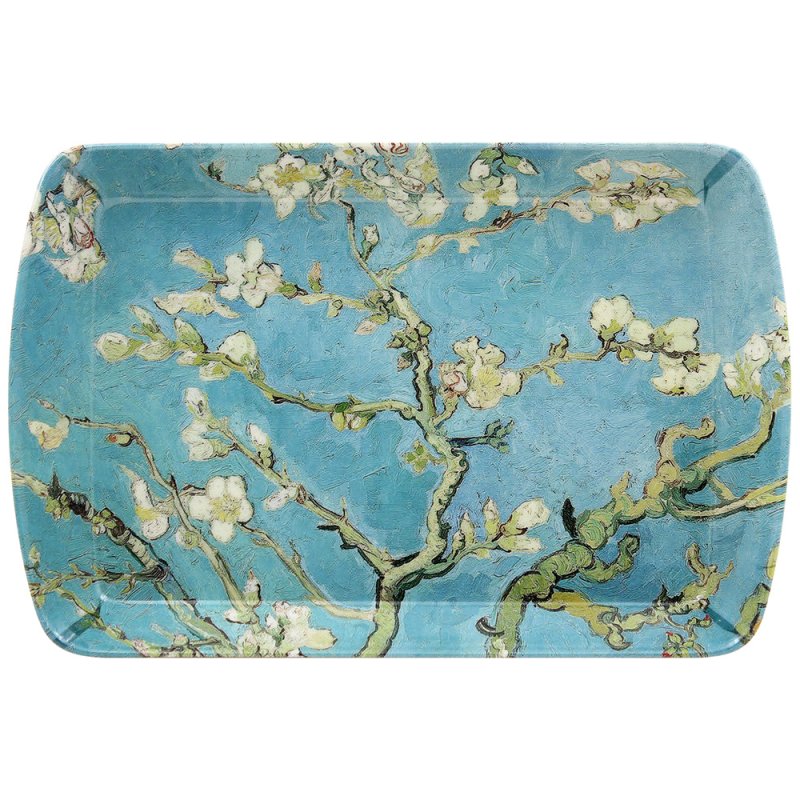 Van Gogh Almond Blossom Small Serving Tray Blue