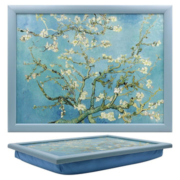 Almond Blossom Blue Cushioned Laptray