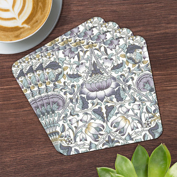 W.Morris Lodden 4pcs Cork Coasters