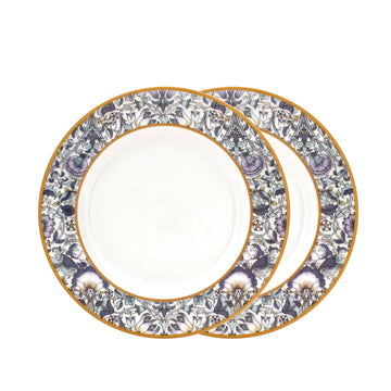 2Pcs William Morris Lodden Floral Porcelain Side Plates