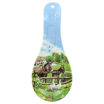 Farm Life & Donkeys Melamine Spoon Rest