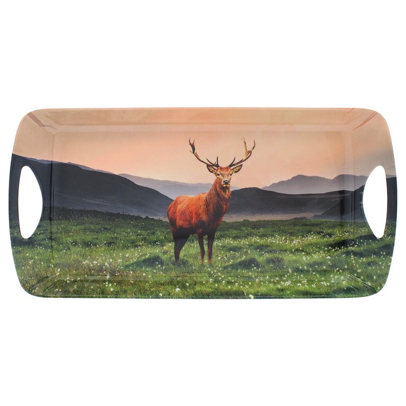 Highland Stag Melamine Medium Rectangular Serving Tray