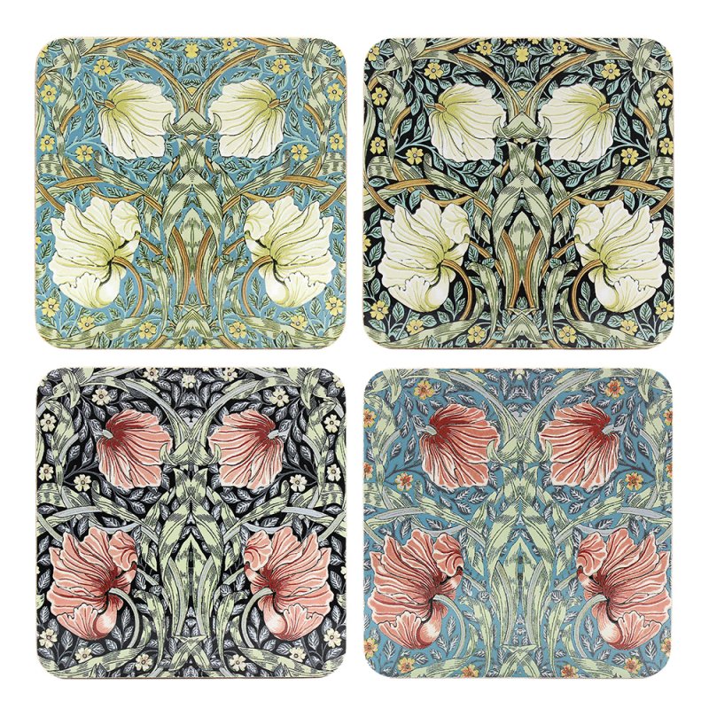 William Morris Pimpernel Set of 4 Cork Coasters