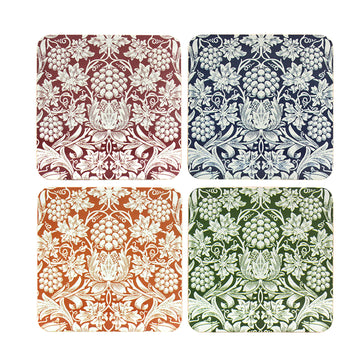 W Morris 8Pc Sunflower Coasters & Placemats