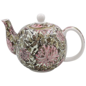 Morris Pink Honeysuckle Ceramic 1.1 Litres Tea Pot