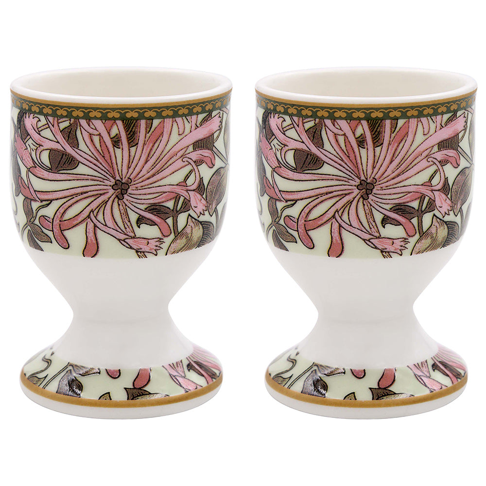 Morris Pink Honeysuckle Ceramic Breakfast Boiled Egg Cups