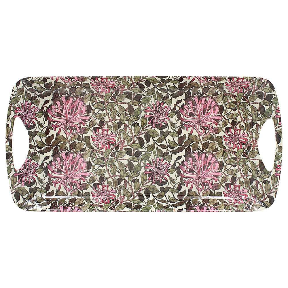 Morris Pink Honeysuckle Melamine Medium Serving Tray