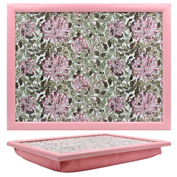 Morris Pink Honeysuckle Cushioned Padded Laptray