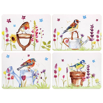 Garden Birds Set of 4 Cork Placemats
