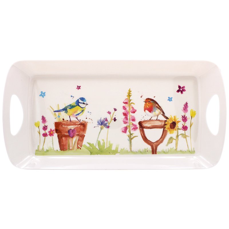 Garden Birds Medium Melamine Serving Tray