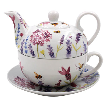 Ceramic Lavender & Bees Tea For One