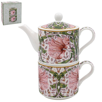 W Morris Pimpernel Floral Design Ceramic Tea For One