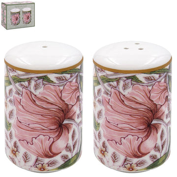 W Morris Pimpernel Floral Design Ceramic Salt & Pepper Shakers
