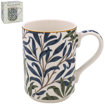 300ml Willow Bough Nature Leaf Foliage Design Ceramic Mug