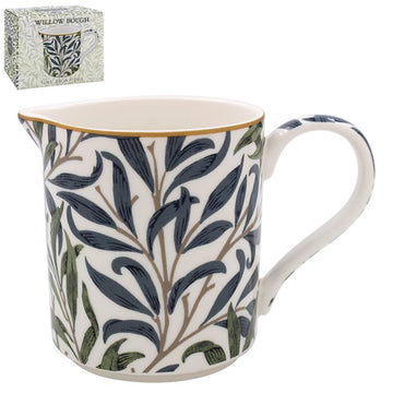 250ml Willow Bough Nature Leaf Foliage Design Ceramic Jug