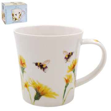 275ml Feather & Fur Bees Ceramic Mug (design by Jennifer Rose)