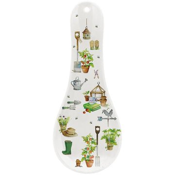 Green Fingers Melamine Garden Theme Spoon Rest