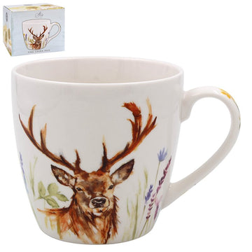 Highland Stag Design Ceramic Mug
