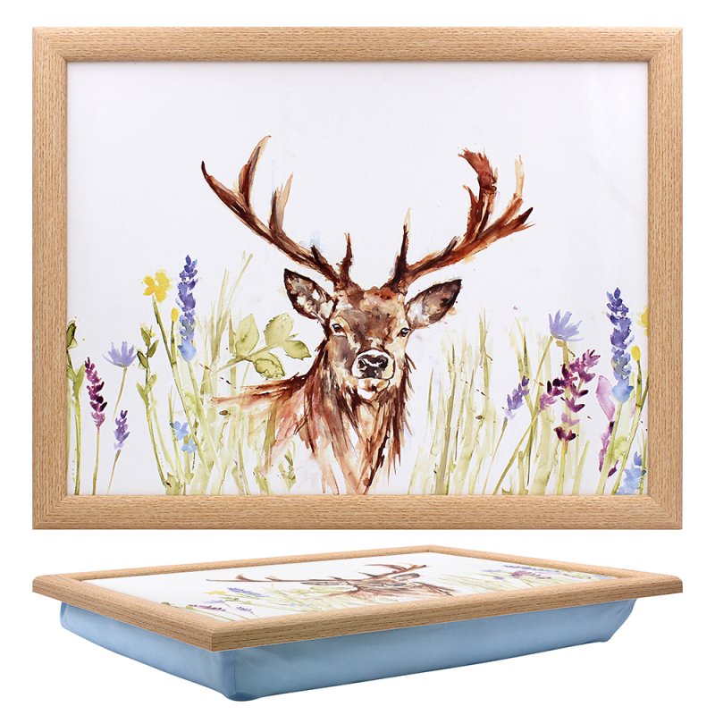 Highland Stag Design Cushioned Laptray