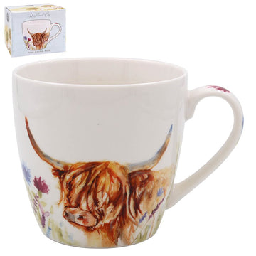 Ceramic Highland Cow Design Mug