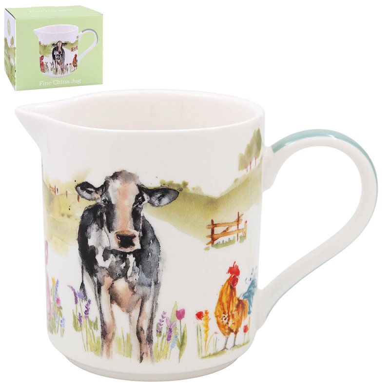 600ml Farmyard Animals Ceramic Beverage Jug